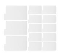 CALLARON Séparateurs d'Organisation pour Disques Vinyles 13 Pièces 180X280 MM, Intercalaires en Plastique Rigide, Adaptés Rangement d'Albums et Bibliothèque, Utilisation Horizontale ou