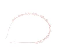 CALLARON Serrage-tête En Alliage Et Perles Taille Unique Forme Feuille Bandeau Pour Fille Accessoire Coiffure Mariage Fête Gala Élégant Doré