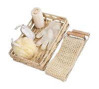 CALLARON Set Accessoires Salle Bain Pour Exfoliation Peau Moufles Douche Râpe Coffret Soins Corps Unisexe Confortable Et Pratique Pour Bain Quotidien
