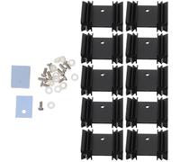CALLARON Set de Dissipateurs Thermiques Couleur Aléatoire Lot de 40 en Aluminium Conductivité Thermique, Réduit de Surchauffe Matériel pour et Transistor To-220