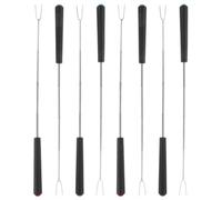 CALLARON Set de Fourchettes à Barbecue en Acier Inoxydable Lot de 8 avec Poignée Confortable et Rotation Manuelle, Brochettes Télescopiques pour Grillades en Groupe et Hot Dogs
