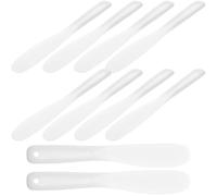 CALLARON Spatules Cosmétiques Réutilisables Lot de 20 en Silicone Blanc Grosse Taille pour Application de Crème Visage Soins Peau et Voyage