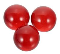 CALLARON Sphères en Verre Élégantes 3pcs pour Boules de Verre Rouges Décoratives Boule Table pour Décoration Intérieure et Art