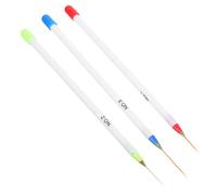 CALLARON Stylo à Tirer Blanc pour Nail Art 3 Pièces en Plastique Simple à Utiliser pour Dessiner Fleurs Lors de Travaux de Manucure Professionnels