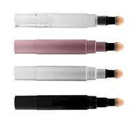 CALLARON Stylo Blush 5ml Vide pour Maquillage, Lot de 4 Pièces en Pp et Pc, Léger et Facile à Utiliser, Rangement Maquillage en Voyage