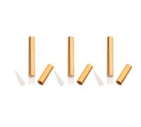 CALLARON Stylo Vide pour Vernis à sans Gaspillage 3ml en Plastique et Métal Or, Applicateur Embout Pinceau, Kit de 3 Pièces pour Maquillage et Voyage