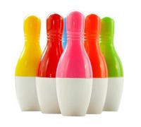 CALLARON Stylos multifonctions amusants 20pcs Stylo Bille Forme de de Bowling Plastique Rétractable pour Écrire ou Marquer Accessoire Étudiant Extra-Smooth Writing Couleur Aléatoire