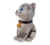 CALLARON Support Animal Gris Chat Mignon Porte- Original pour Bureau Maison Rangement et Petits Accessoires Décoration Pratique
