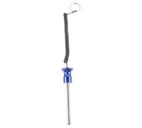 CALLARON Support de Goupille Magnétique en Alliage D'aluminium 8mm X 80mm Corde de Traction Bleue pour Accessoires de Fitness, Porte-Disque de Poids pour Musculation Maison et Équipement