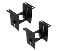 CALLARON Support de Lampe Chauffante en Métal Noir Fixation Coulissante Réglable Lot de 2 Pièces pour Reptiles pour Terrariums de Lézards et Tortues