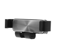 CALLARON Support de Téléphone Design Léger et Fin pour Voiture Noir en ABS et Aluminium, Robuste Démontage Facile pour Fixation sur Sortie d'air Automobile