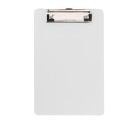CALLARON Support D'écriture A4 Clip en Acier Inoxydable Robuste en Pvc Transparent et Coins Arrondis, Presse-papiers Portable pour Bureau et Garçon et Filles