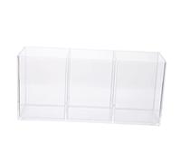 CALLARON Support Lèvres Acrylique Boîte De Rangement Pour Cosmétiques Étui De Maquillage Avec Trois Compartiments Pour Pinceaux Et Sticks De Beauté Léger