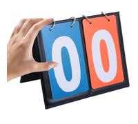 CALLARON Tableau D'affichage et Score Clair en PVC Rouge Fonctionnement Fluide à 2 Chiffres du Match de Basketball pour Activités Sportives et Compétitions
