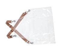 CALLARON Tablier de Coiffure Transparent Tpu Tablier Court Étanche et Anti-huile avec Sangles Réglables pour Salon de Coiffure Cuisine et Toilettage