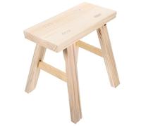 CALLARON Tabouret de 22 Cm de Hauteur Pratique et Rétro en Bois Beige Petit Siège Ergonomique comme Marche Pied Bain de Pied pour Salle de Bain