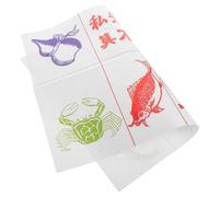 CALLARON Tapis de Jeu Chinois Traditionnel Poisson Crevette Crabe PVC | Illustrations Festives Détaillées, Usage Table et Dés, Transport Facile, Ambiance Nouvel An Lunaire