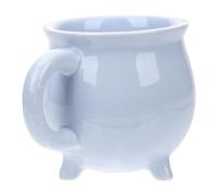 CALLARON Tasse à Café de Chaudron 450ml en Céramique Bleu Design 3d Stéréo Créatif pour Boire de L'eau Bureau Boutique de Desserts