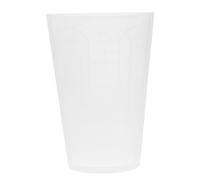 CALLARON Tasse à Mesurer en Silicone Blanc Triangulaire Antiadhésive, Flexible et Résistante, Fabrication de Résine Époxy Travaux Artistiques