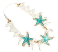 CALLARON -tête Étoile De Mer Dentelle Bandeau Frontal Plage Coiffe Sirène Fille Cheveux