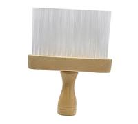 CALLARON Trousse De Coupe De Cheveux Brosse Plumeau Pour Le Cou Outil D'épilation Cassé Brosse Laine Cheveux Cassés Brosse De Salon De Coiffure Bambou Blanche