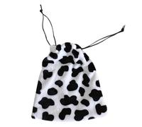 CALLARON Trousse de Maquillage Paquet de Rangement Cosmétique à Cordon en Peluche Motif Vache Créative Délicat et Pratique pour Transporter Ses Produits de