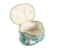 CALLARON Trousse de Toilette Voyage Toile Imprimé Monstera Sac de Multifonctionnel Oval pour Cosmétiques et Accessoires de Voyage