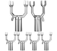 CALLARON Tuteurs en Alliage D'aluminium Argenté Support Branches Robuste Kit de 6 Protection et Redressement Efficaces pour Jeunes Arbres Fruitiers pour Jardin Ornemental et Verger