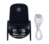 CALLARON Ventilateur de Bureau Portable Rechargeable Support Téléphone | Plastique, Interface USB, Batterie Grosse Capacité, Design Pliable, Usage Bureau et Lecture