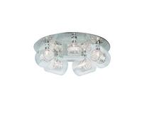 CALLAS CALLAS - Plafonnier - Base En Métal Avec 5 Cylindres En Verre