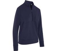 Callaway Apparel Callaway Apparel Blue 1/2 Zip Soft Touch Pullover Base Layer