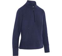 Callaway Apparel Callaway Apparel Blue Quarter Zip Micro Pullover Fleece