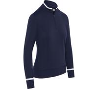Callaway Apparel Callaway Apparel Blue Thermal Colorblock Blouse