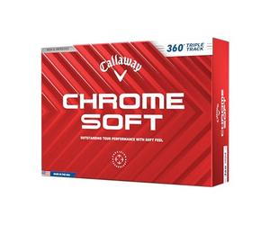 Callaway Balles de Golf chromées Souples (360 Triple Track Blanc)