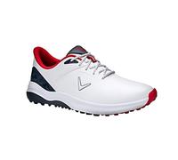 Callaway Chaussures de Golf Lazer pour Homme, Blanc, Bleu Marine, Rouge., 40.5 EU