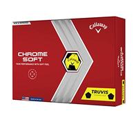 Callaway Chrome Soft Truvis Balles de Golf Mixte, Jaune/Noir, M