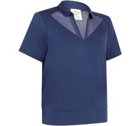 Callaway Golf Callaway Apparel Blue Waist Length Mesh Detail Short Sleeve Polo Shirt Blue Medium