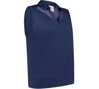 Callaway Golf Callaway Apparel Blue Waist Length Mesh Detail Sleeveless Polo Shirt Blue Small