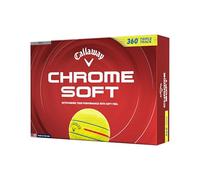 Callaway Golf Chrome Soft 2026 Balles de Golf 360 Triple Piste Jaune