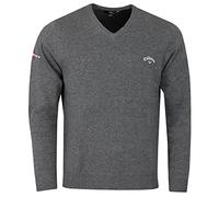Callaway Golf Hommes Odyssey col V Calibre 12 brodŽ Pull - Charcoal - M