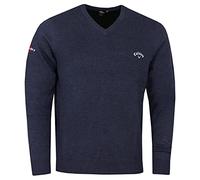 Callaway Golf Hommes Odyssey col V Calibre 12 brodŽ Pull - Marine Bruy re - XL