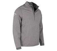 Callaway Golf Mens Hex Textured Sustainable Fleece Pull - Gris Moyen chiné - S