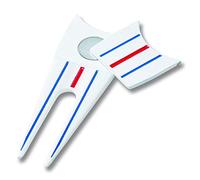 Callaway Mixte Unisex Tool Callaway Golf Outil Divot Triple Track 2021, blanc/bleu/rouge, Taille unique EU
