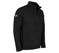 Callaway Golf Pull de golf pour homme Manches longues Waffle 1/4 Zip thermique SwingTech, caviar, XL