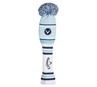 Callaway Headcovers Golf Couvre-Bois de Parcours à Pompon 2020 Adulte Unisexe, Blanc/Bleu Clair/Marine, Taille Unique