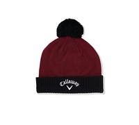 Callaway Homme À Pompons pour Homme Bonnet, Bordeaux/noir, Taille unique EU