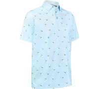 Callaway Men's All Over Print Short-Sleeve Performance Polo Shirt Paradis Arctique 3X Large Male