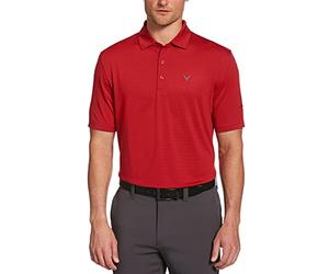 Callaway Mens Pro Spin Fine Line Short Sleeve Golf (Size X-Small - 4X Big & Tall) Polo Shirt, Tango Red, XX-Large
