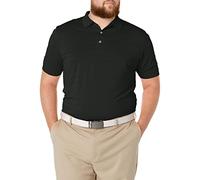 Callaway Men's Golf Short Sleeve Pique Open Mesh Polo Shirt, Black, 3X-Large