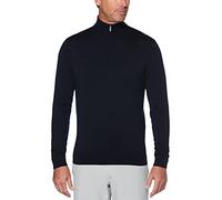 Callaway Pull à Manches Longues en Laine mérinos avec Fermeture éclair Quart de Longueur pour Homme